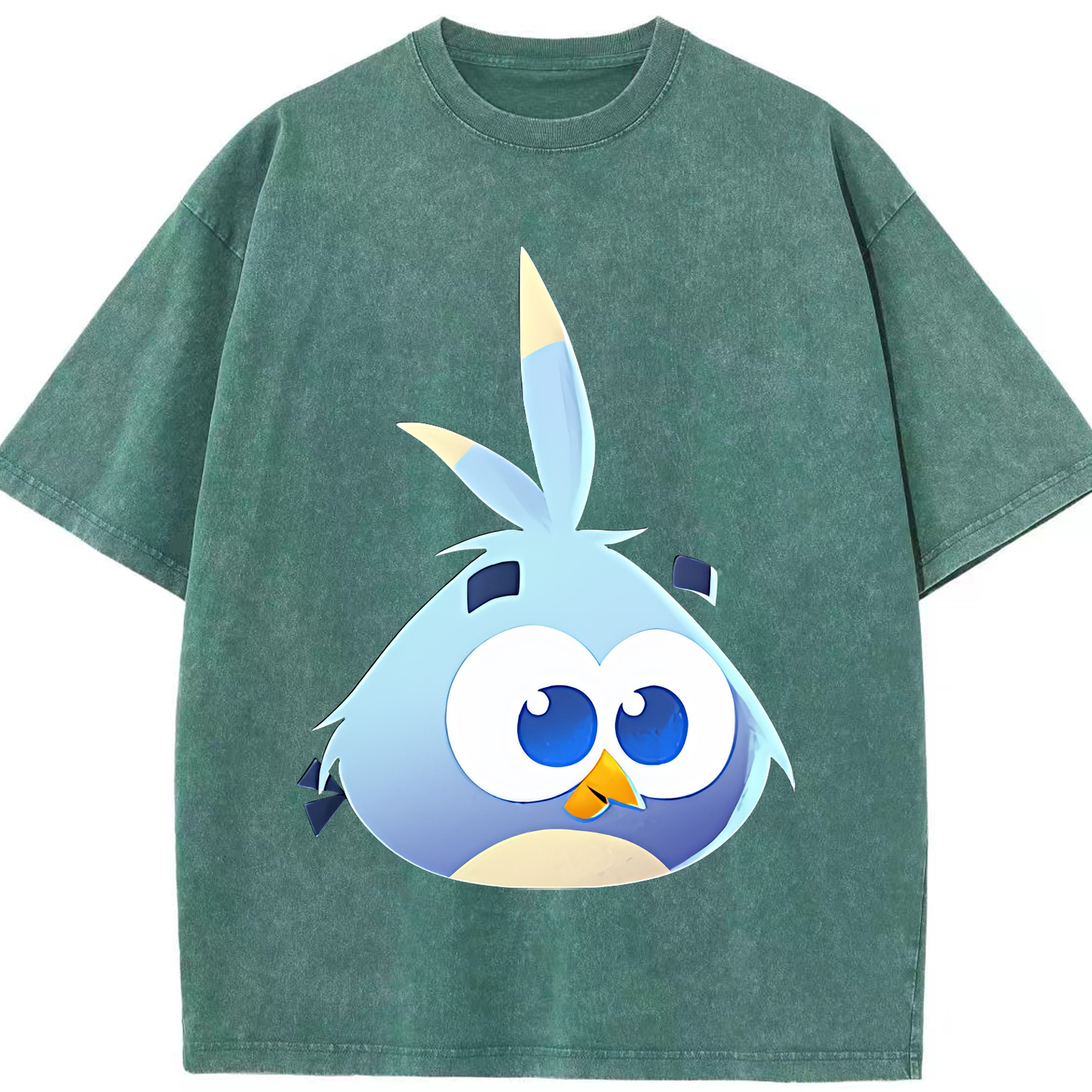 （画像用） Angry Birds アングリーバード 綿100% ヴィンテージ風 半袖Tシャツ（フロントプリント）